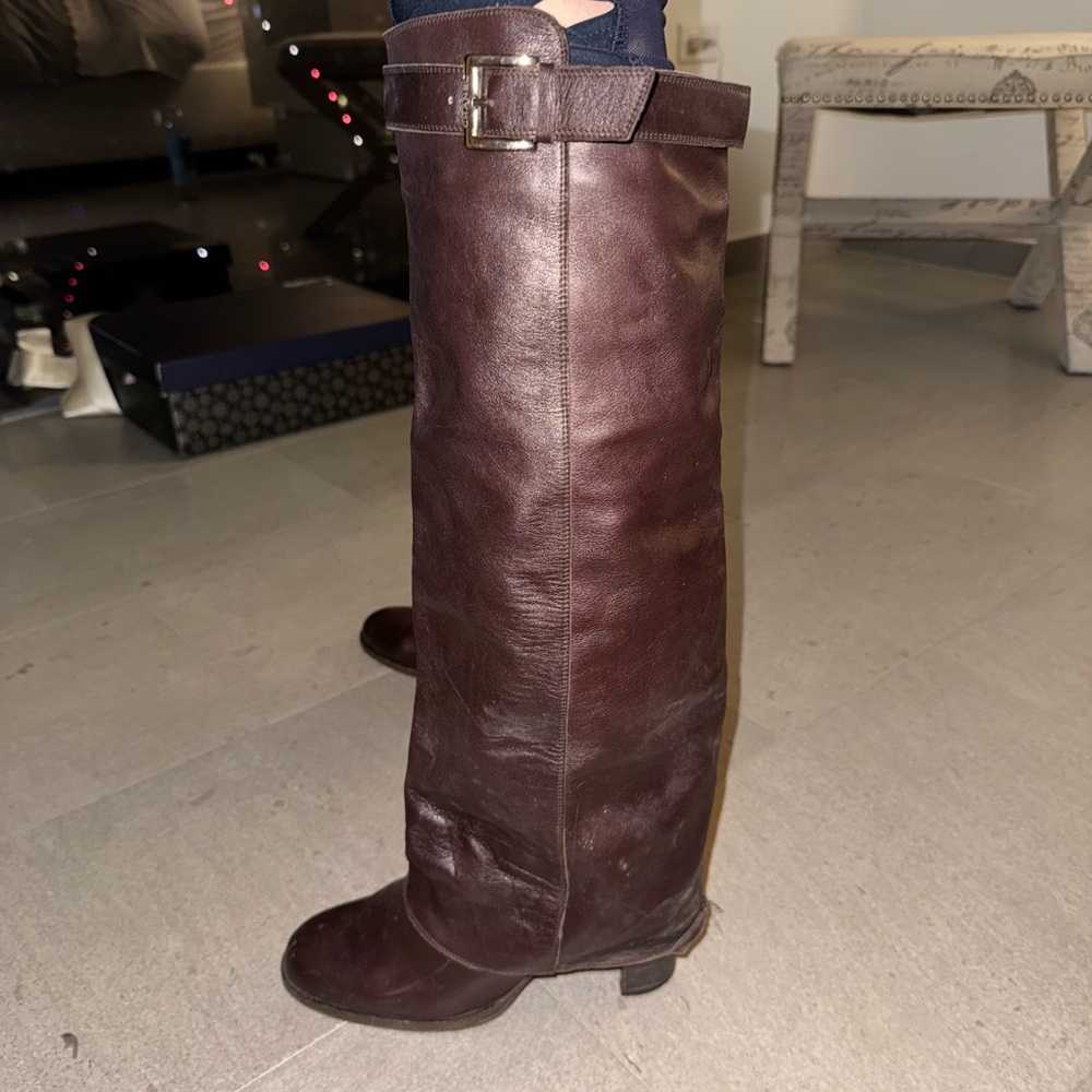 CHANEL Brown Heeled Boots - Picture 8 of 12